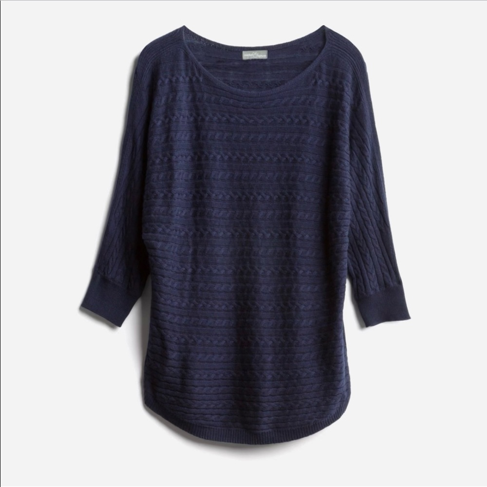 Stitch Fix Market & Spruce Reviera Cable Knit Dolman Pullover
